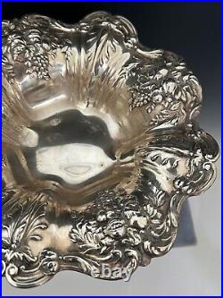 Antique Reed & Barton X568 Francis I Sterling Silver Repousse Compote 378 g