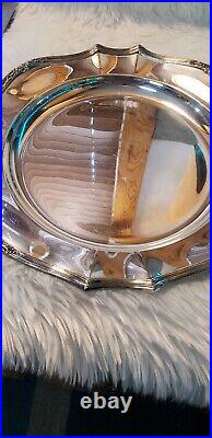 Antique ST Silver pre1940 Reed & Barton Formal Fancy Platter/bowl. Stampd 4080-14