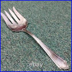 Antique Sterling Francis I Reed & Barton Large Pierced Serving Fork