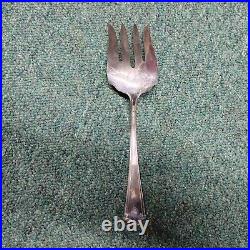 Antique Sterling Francis I Reed & Barton Large Pierced Serving Fork