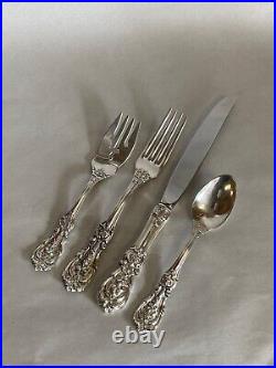 Antique Sterling Silver 40 Piece Set of Reed & Barton Francis Ist Flatware Set