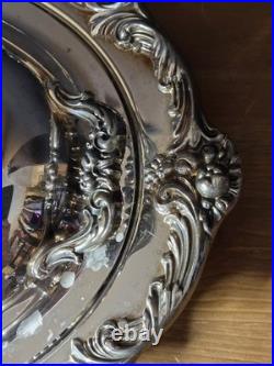 Antq Reed & Barton King Francis 1677 Silverplate 2 Serving Bowls Platters Or Lid
