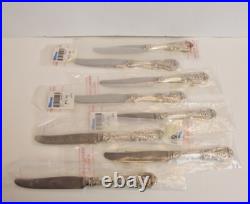 DEADSTOCK Reed & Barton Francis I Sterling Silver Fruit Knives 8 Pc 7