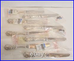DEADSTOCK Reed & Barton Francis I Sterling Silver Fruit Knives 8 Pc 7