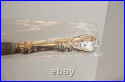 DEADSTOCK Reed & Barton Francis I Sterling Silver Steak Knives Beveled Edge 8 Pc