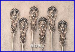 FRANCIS 1 REED & BARTON Sterling Silver set 6 SEAFOOD COCKTAIL FORKS Pat Date