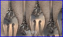 FRANCIS 1 REED & BARTON Sterling Silver set 6 SEAFOOD COCKTAIL FORKS Pat Date