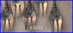FRANCIS 1 REED & BARTON Sterling Silver set 6 SEAFOOD COCKTAIL FORKS Pat Date