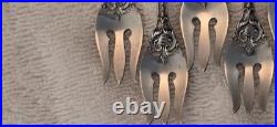 FRANCIS 1 REED & BARTON Sterling Silver set 6 SEAFOOD COCKTAIL FORKS Pat Date