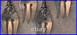 FRANCIS 1 REED & BARTON Sterling Silver set 6 SEAFOOD COCKTAIL FORKS Pat Date