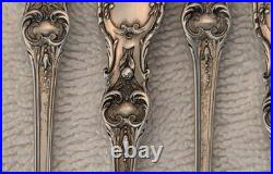 FRANCIS 1 REED & BARTON Sterling Silver set 6 SEAFOOD COCKTAIL FORKS Pat Date