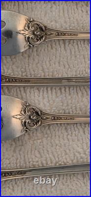 FRANCIS 1 REED & BARTON Sterling Silver set 6 SEAFOOD COCKTAIL FORKS Pat Date