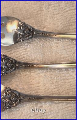 FRANCIS 1 REED & BARTON Sterling Silver set 6 SEAFOOD COCKTAIL FORKS Pat Date