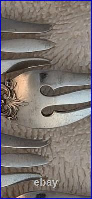FRANCIS 1 REED & BARTON Sterling Silver set 6 SEAFOOD COCKTAIL FORKS Pat Date