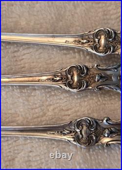 FRANCIS 1 REED & BARTON Sterling Silver set 6 SEAFOOD COCKTAIL FORKS Pat Date