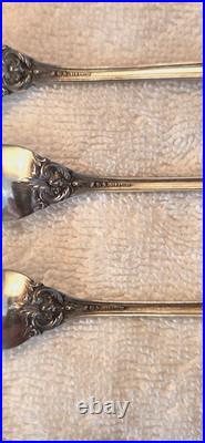 FRANCIS 1 REED & BARTON Sterling Silver set 6 SEAFOOD COCKTAIL FORKS Pat Date