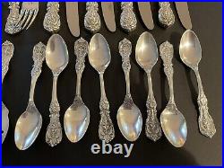 FRANCIS 1 Reed & Barton Sterling Silver Flatware Service For 8 Set 32 Pieces Old