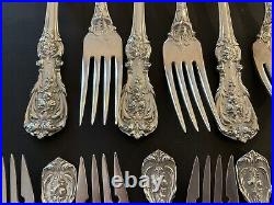 FRANCIS 1 Reed & Barton Sterling Silver Flatware Service For 8 Set 32 Pieces Old