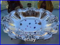 FRANCIS 1 STERLING SILVER REED BARTON 1954 FOOTED DISH BOWL X-LARGE X568F 960Gr