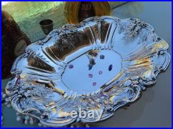 FRANCIS 1 STERLING SILVER REED BARTON 1954 FOOTED DISH BOWL X-LARGE X568F 960Gr