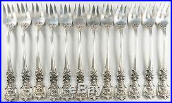 FRANCIS 1ST BY REED & BARTON STERLING SEAFOOD FORKS Set of 12