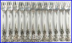 FRANCIS 1ST BY REED & BARTON STERLING SEAFOOD FORKS Set of 12