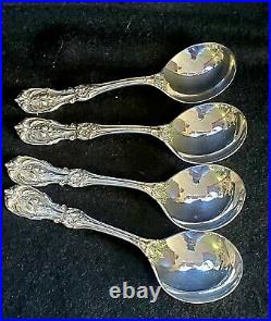 FRANCIS 1st by REED & BARTON STERLING 4 SOUP SPOONS
