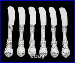 FRANCIS I Butter Paddle Spreaders Knife Set of Six (6) by REED & BARTON Silver