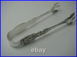 FRANCIS I REED & BARTON STERLING SILVER TONGS SUGAR TONGS c1907 Old Marks NoMono