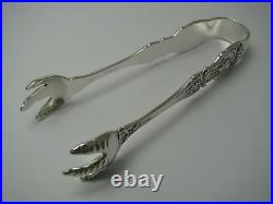 FRANCIS I REED & BARTON STERLING SILVER TONGS SUGAR TONGS c1907 Old Marks NoMono