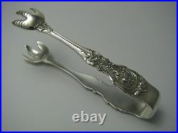 FRANCIS I REED & BARTON STERLING SILVER TONGS SUGAR TONGS c1907 Old Marks NoMono