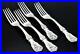 Four (4) FRANCIS I by REED & BARTON Sterling Silver Dinner Forks 7 7/8