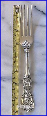 Four 7 7/8 Francis I 1st Sterling Silver Dinner Size Fork Reed Barton No Mono