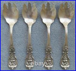 Four Reed and Barton Sterling Silver Francis 1 Ice Cream Forks