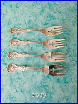 Francis 1 By Reed & Barton. Set Of Four Sterling Salad Forks 6 1/8'' 160g