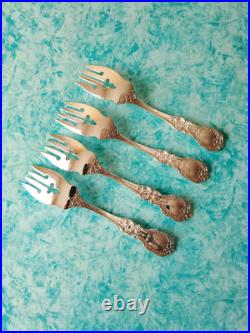 Francis 1 By Reed & Barton. Set Of Four Sterling Salad Forks 6 1/8'' 160g