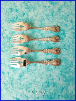 Francis 1 By Reed & Barton. Set Of Four Sterling Salad Forks 6 1/8'' 160g