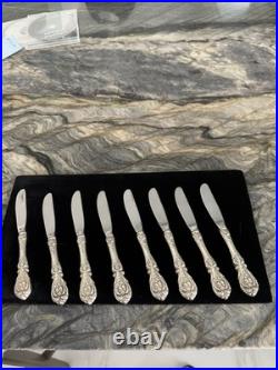 Francis 1 Reed & Barton 8 HH Butter Spreaders Pristine Estate Look Never Used