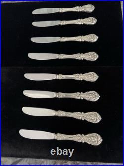Francis 1 Reed & Barton 8 HH Butter Spreaders Pristine Estate Look Never Used