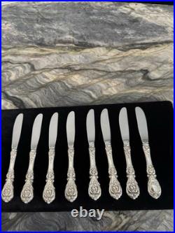 Francis 1 Reed & Barton 8 HH Butter Spreaders Pristine Estate Look Never Used