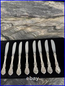 Francis 1 Reed & Barton 8 HH Butter Spreaders Pristine Estate Look Never Used