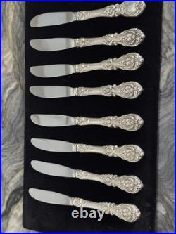 Francis 1 Reed & Barton 8 HH Butter Spreaders Pristine Estate Look Never Used
