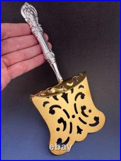 Francis 1 Reed & Barton Sterling Silver Gold Plated Hooded Asparagus Server 9.2