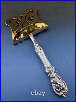 Francis 1 Reed & Barton Sterling Silver Gold Plated Hooded Asparagus Server 9.2