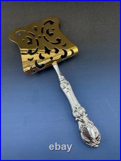 Francis 1 Reed & Barton Sterling Silver Gold Plated Hooded Asparagus Server 9.2