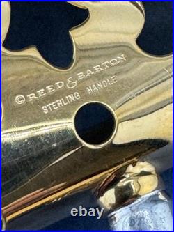 Francis 1 Reed & Barton Sterling Silver Gold Plated Hooded Asparagus Server 9.2