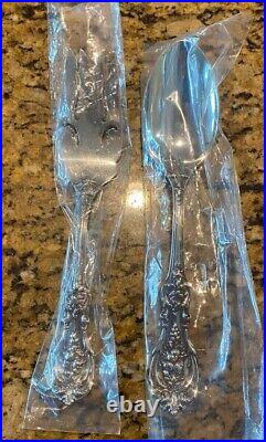 Francis 1 Sterling Silver Serving Set 2 Piece Meat Fork And Serving Spoon