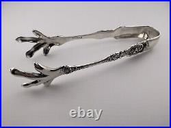 Francis 1 by Reed & Barton Large Sterling Ice Tongs withClaw Tips No Mono