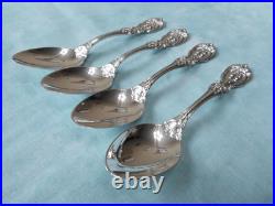 Francis 1 by Reed & Barton Lot of 4 Sterling Silver Teaspoons 6'