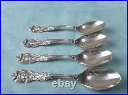 Francis 1 by Reed & Barton Lot of 4 Sterling Silver Teaspoons 6'